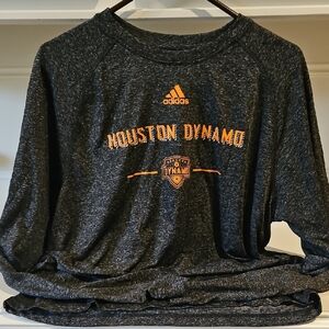 Adidas Houston Dynamo Dark Gray Long Sleeve Shirt